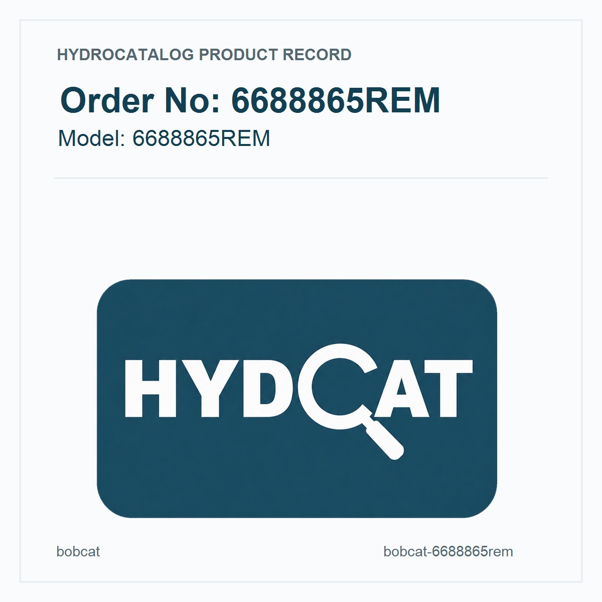 Bobcat 6688865REM