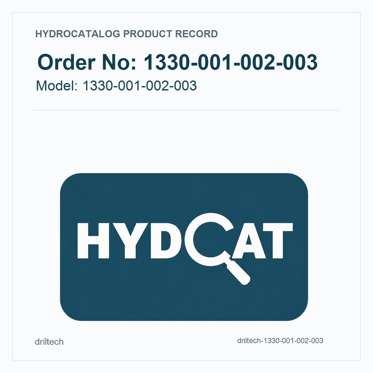 Driltech 1330-001-002-003