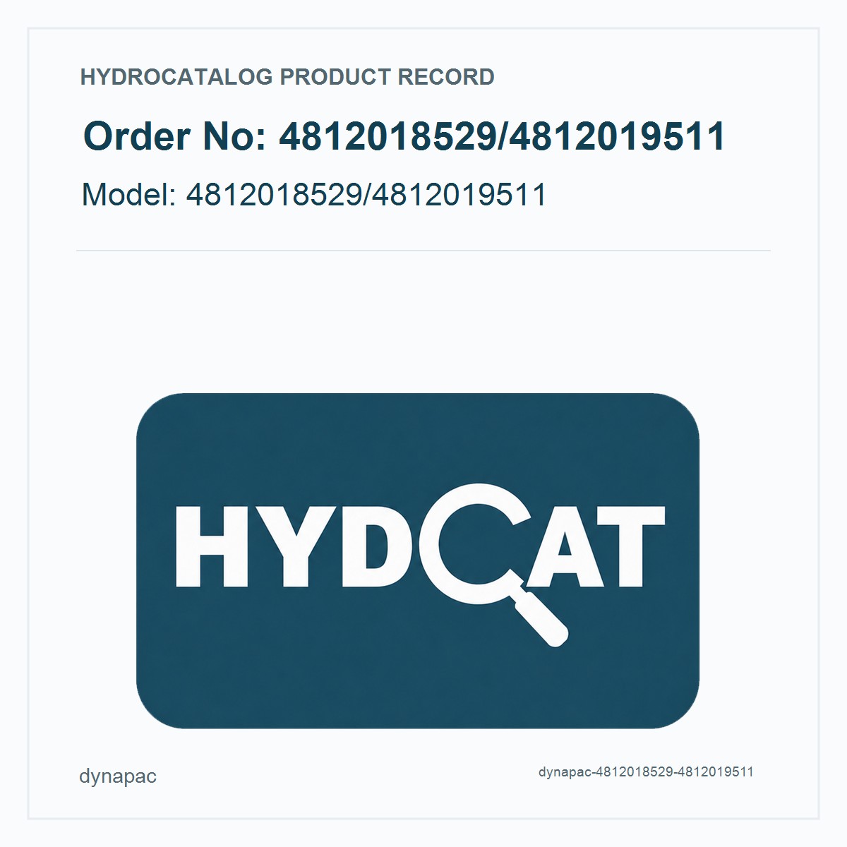 Dynapac 4812018529/4812019511