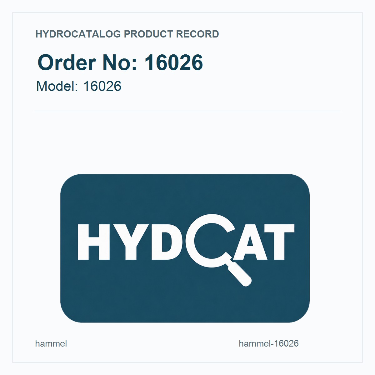 Hammel 16026