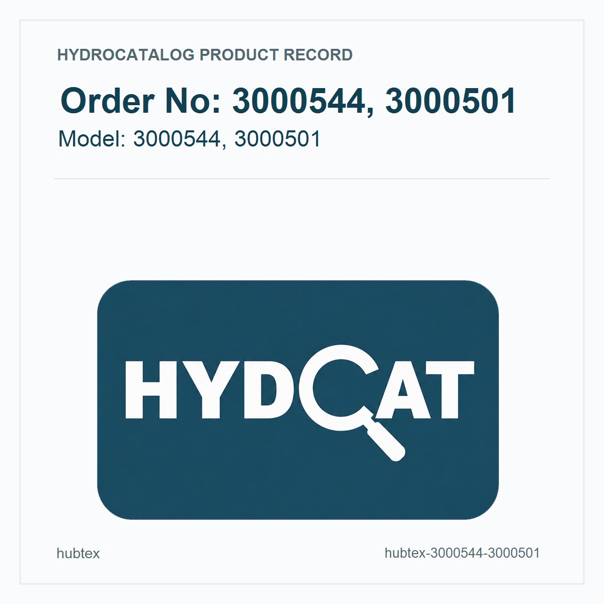 Hubtex Hydraulic Pump 3000544, 3000501