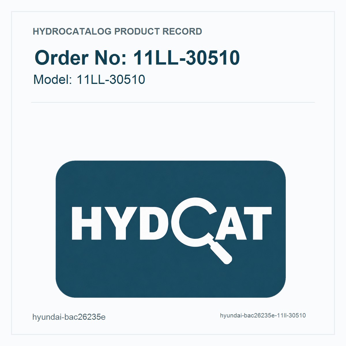 Hyundai 现代 Hydraulic Pump 11LL-30510