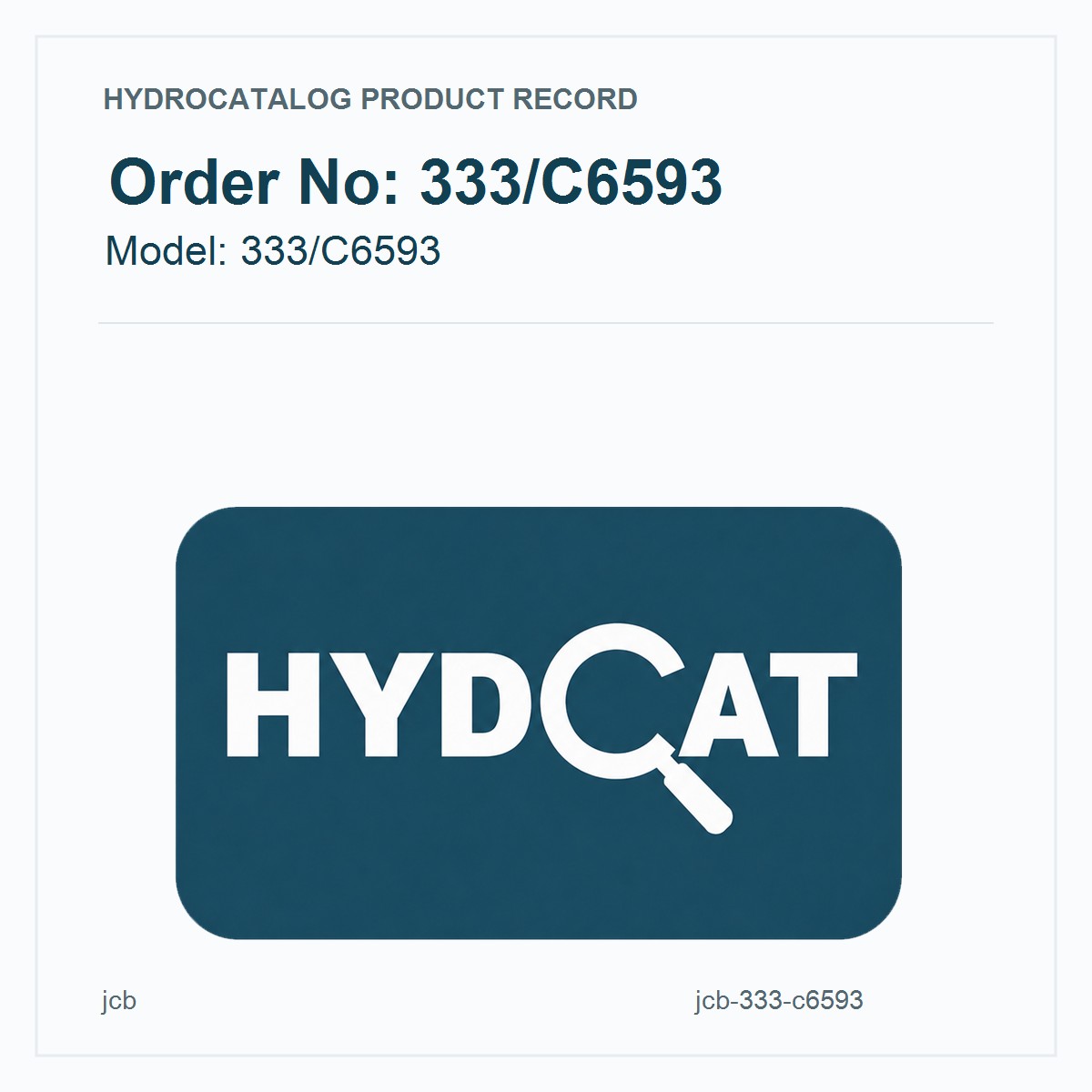 JCB 333/C6593