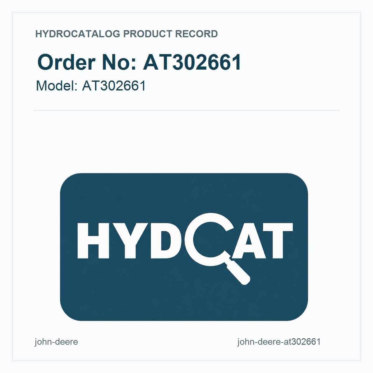 John Deere AT302661