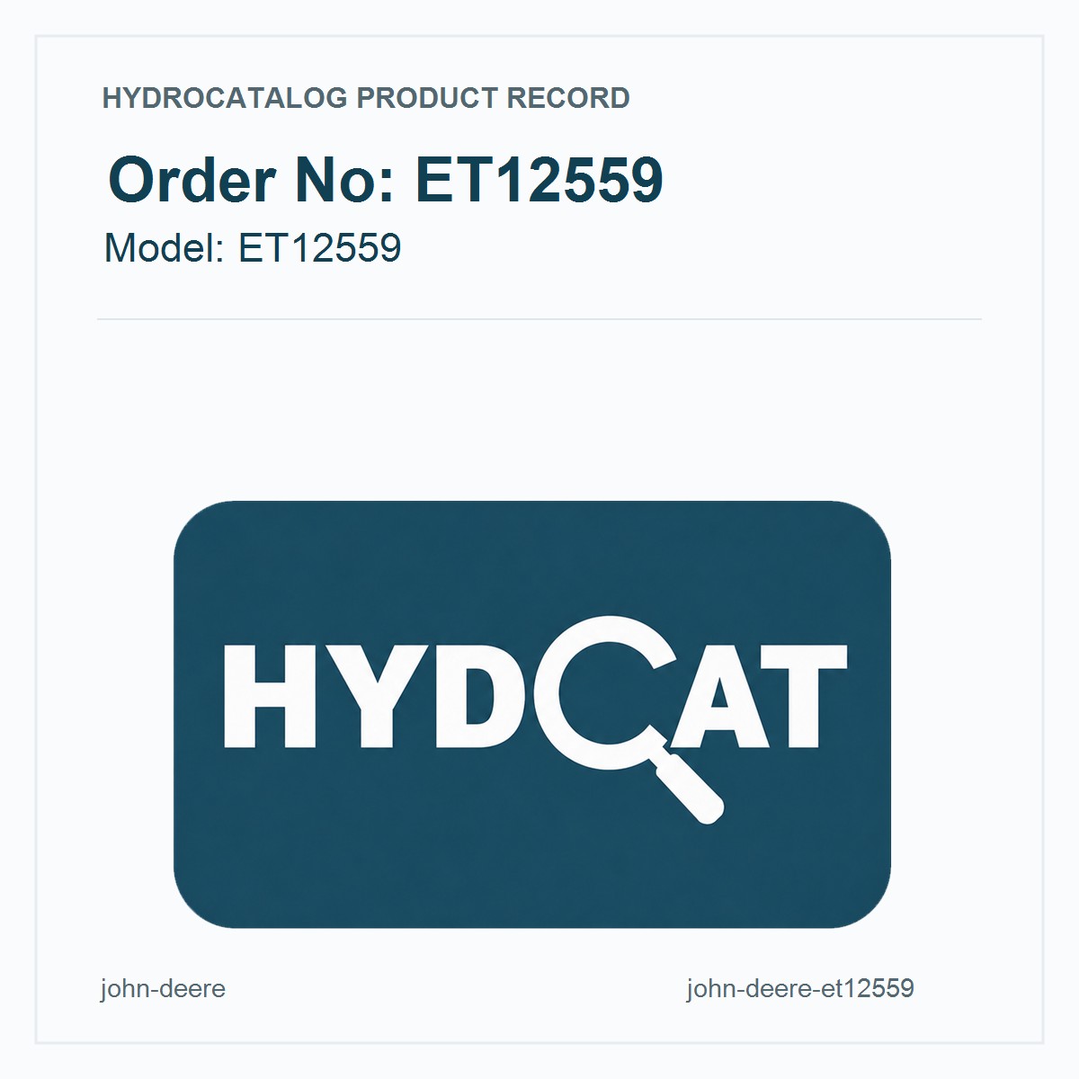 John Deere ET12559