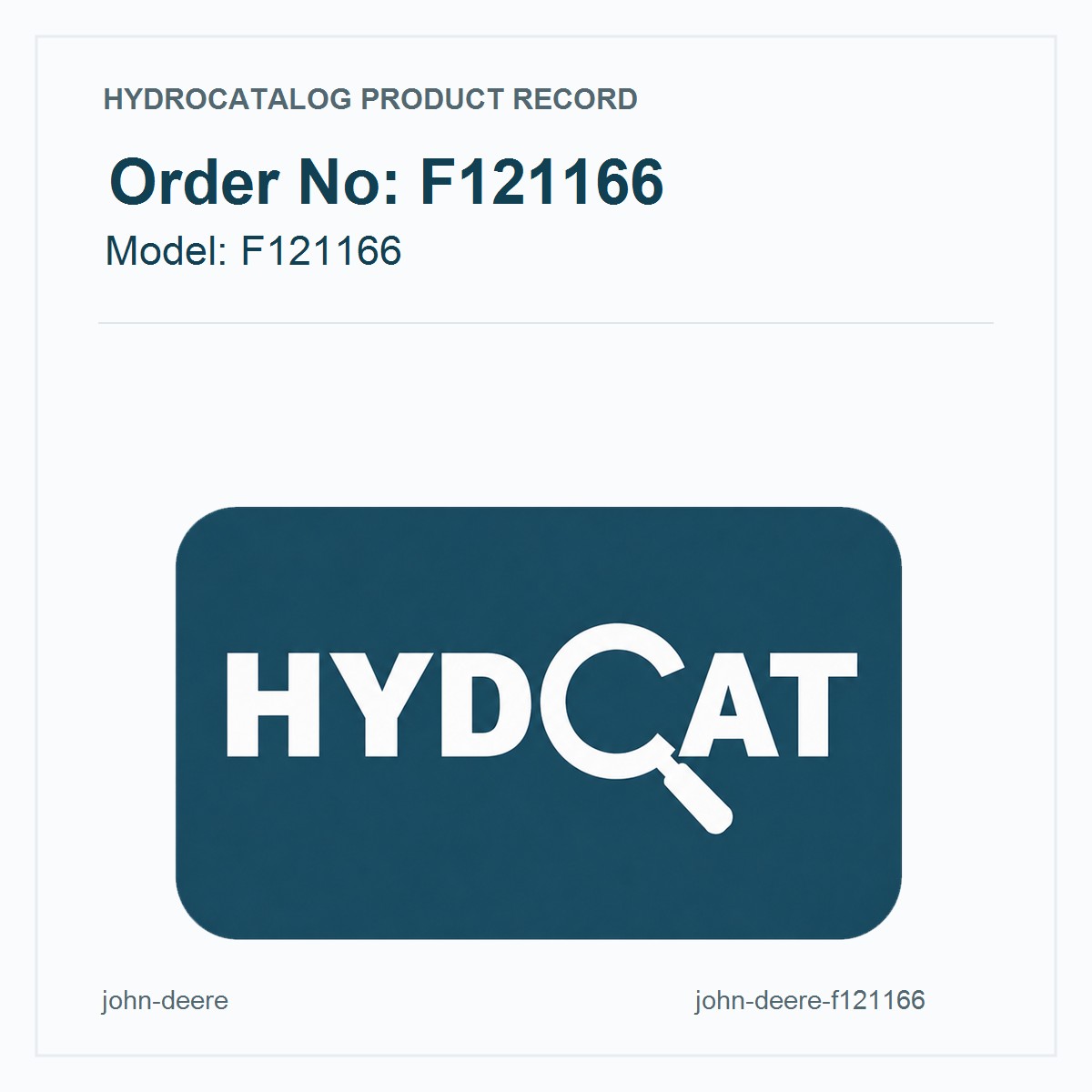John Deere F121166