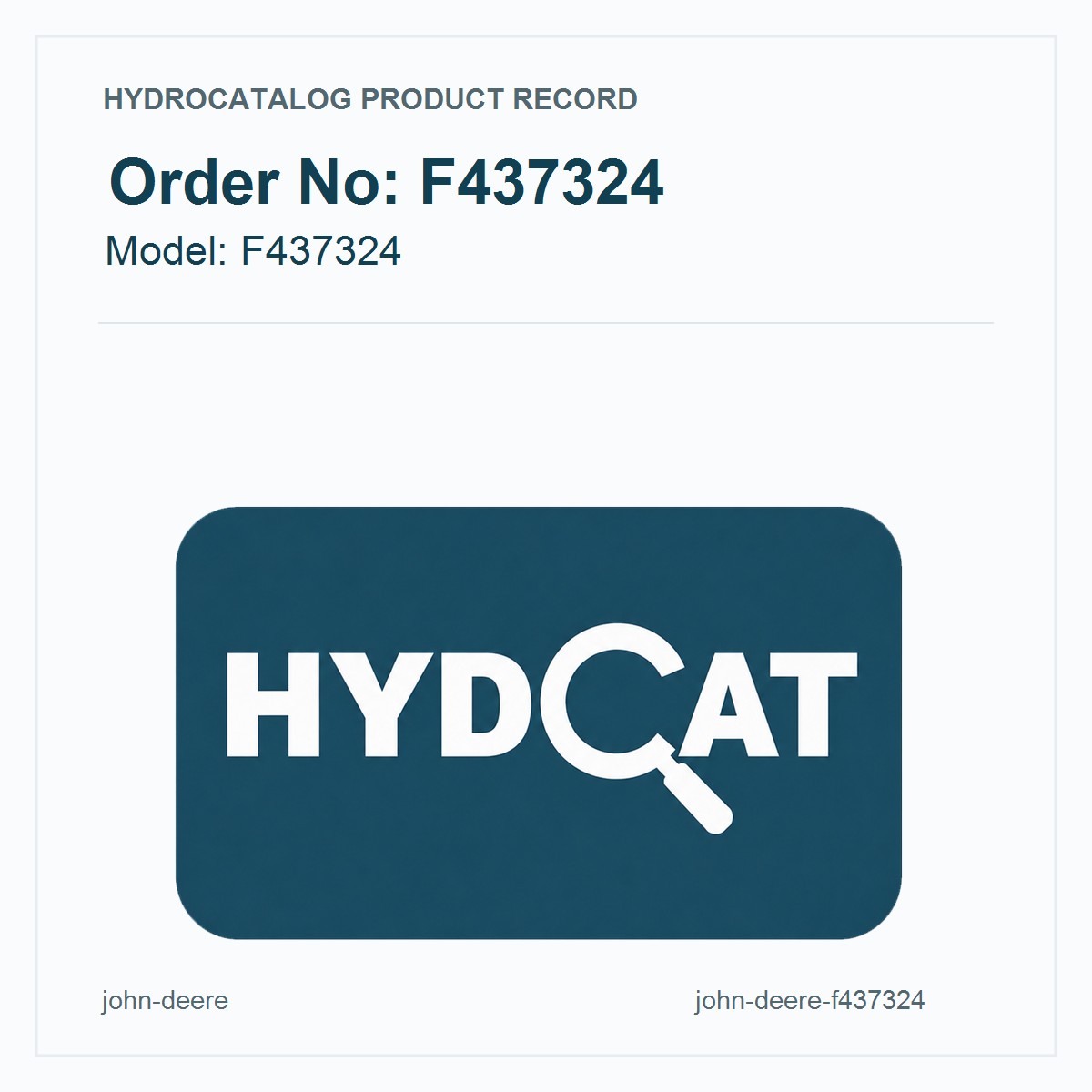 John Deere F437324