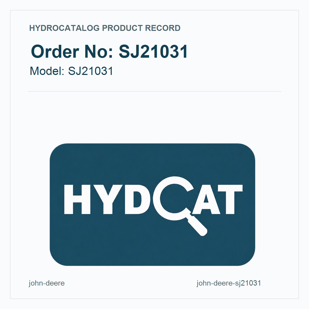 John Deere SJ21031