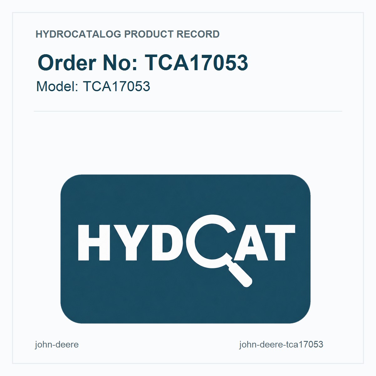 John Deere TCA17053