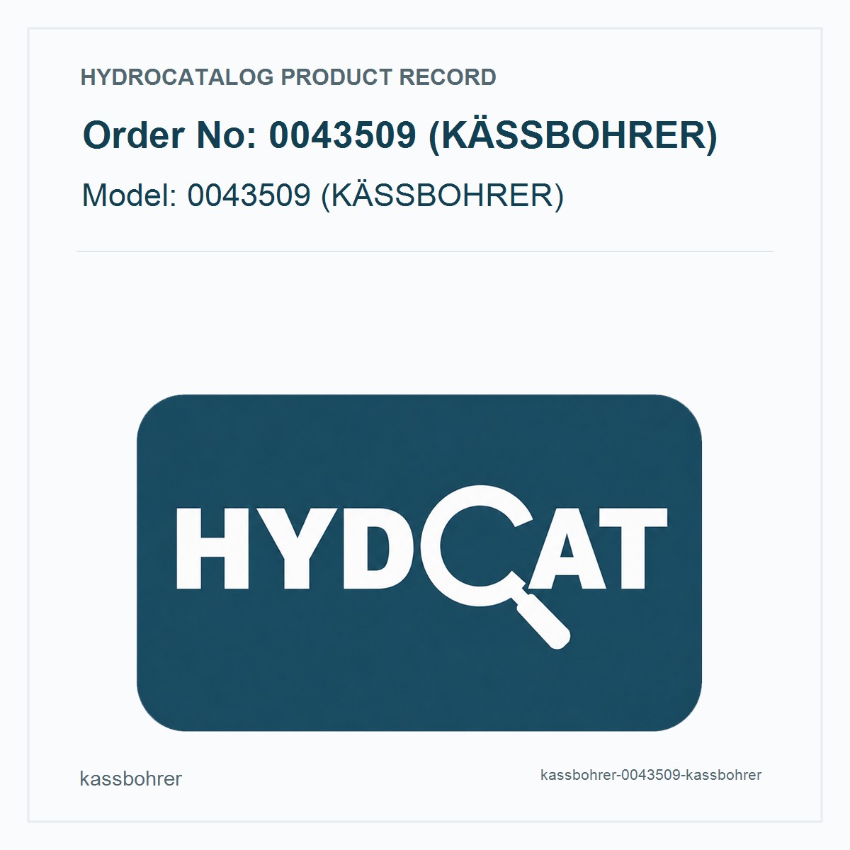 Kässbohrer Hydraulic Motor 0043509 (KÄSSBOHRER)