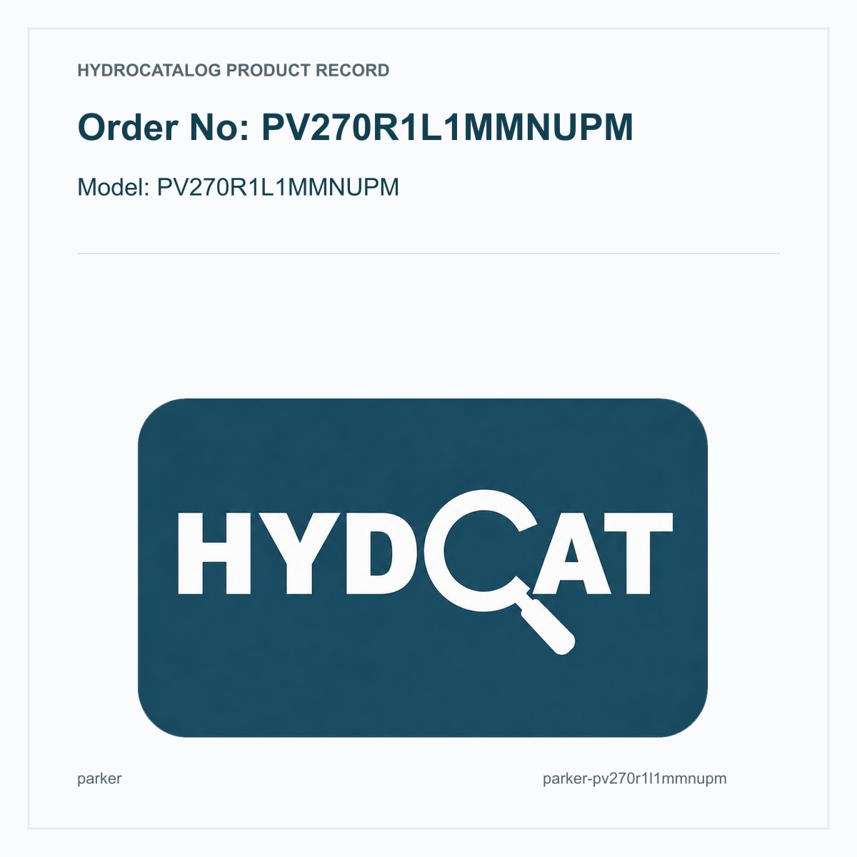 Parker Denison PVplus PV270R1L1MMNUPM