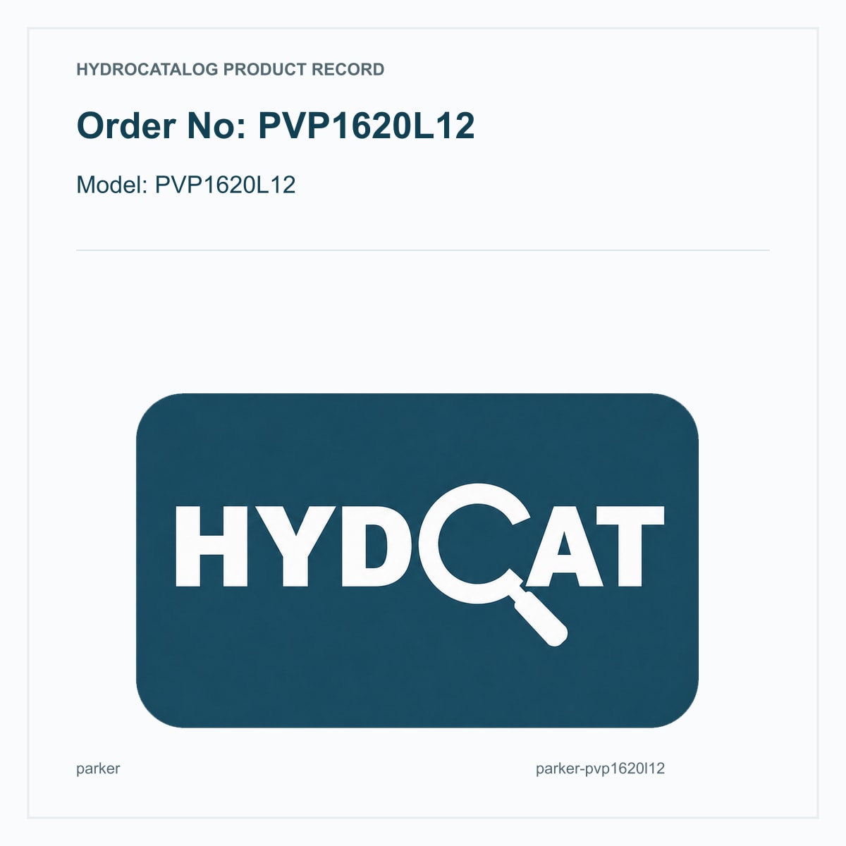 Parker Denison PVP1620L12