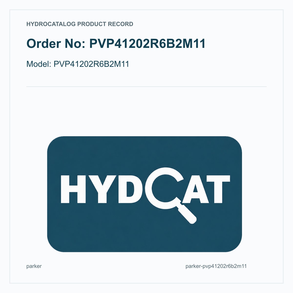Parker Denison PVP41202R6B2M11