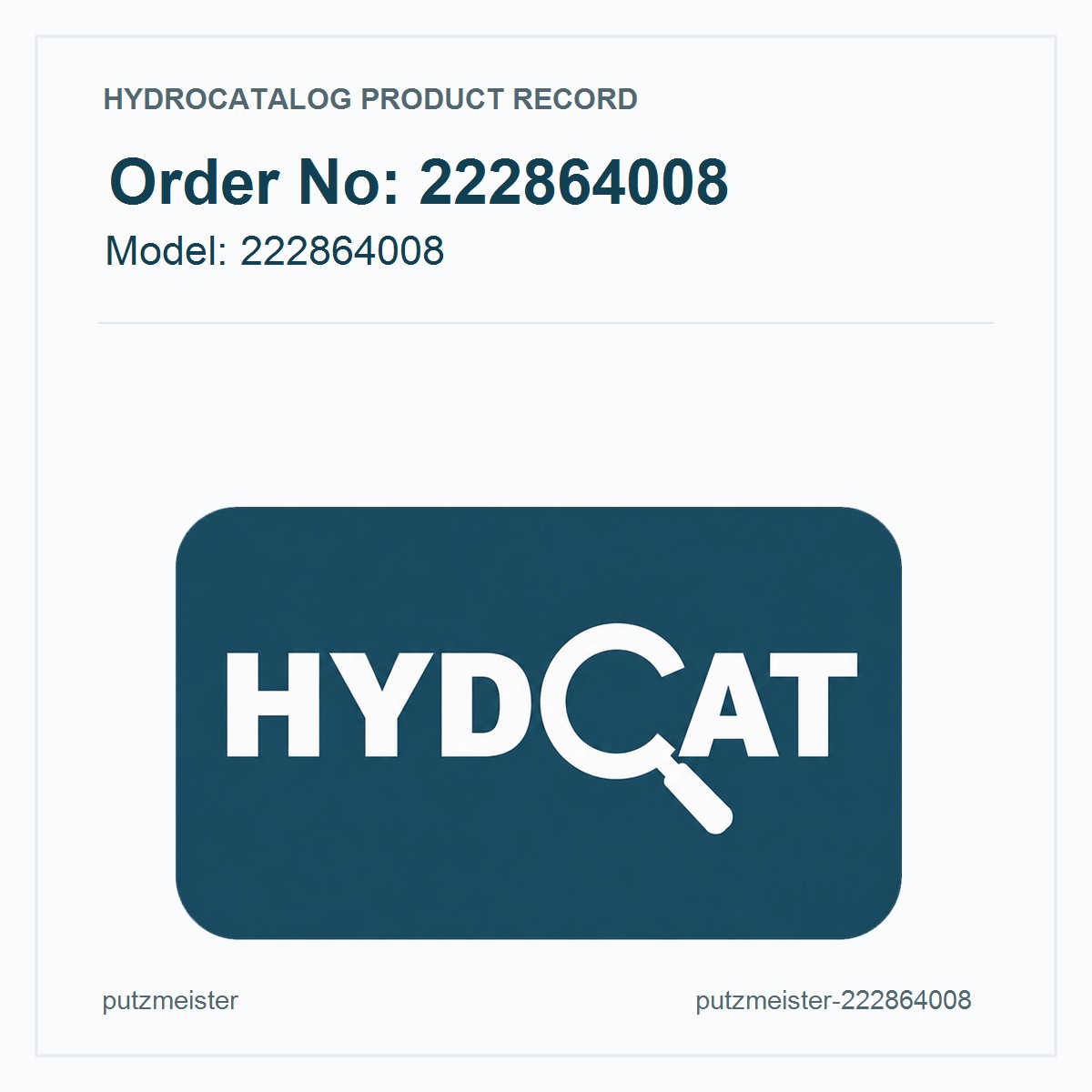 Putzmeister Hydraulic Motor 222864008
