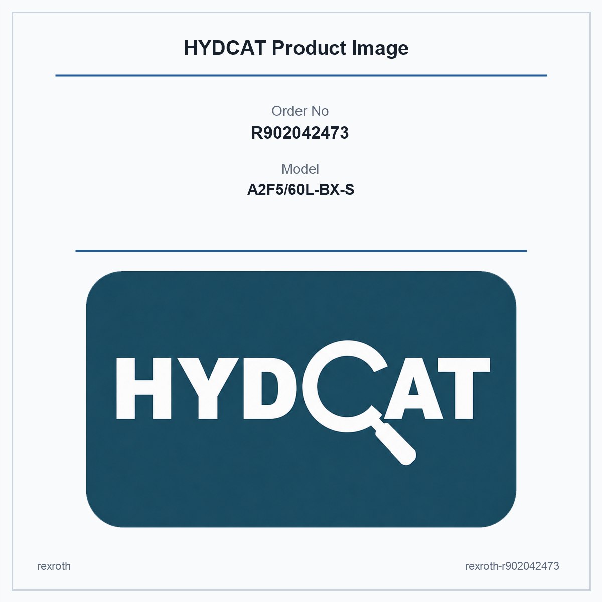 Rexroth A2F Catalog R902042473, model A2F5/60L-BX-S