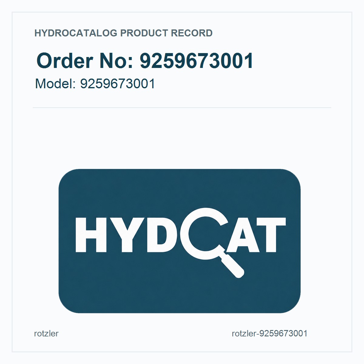 Rotzler Hydraulic Motor 9259673001