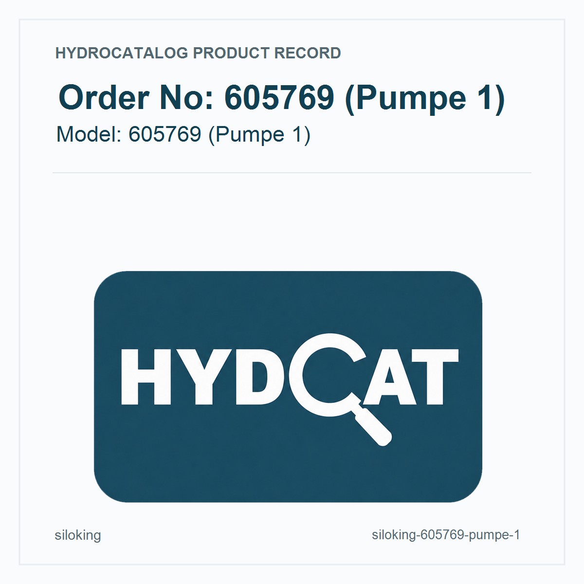Siloking 605769 (Pumpe 1)