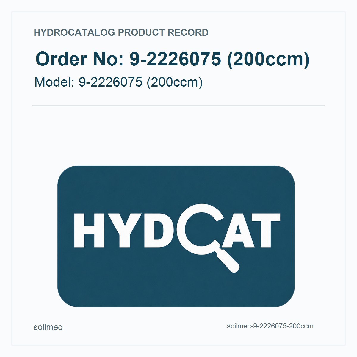 Soilmec 9-2226075 (200ccm)