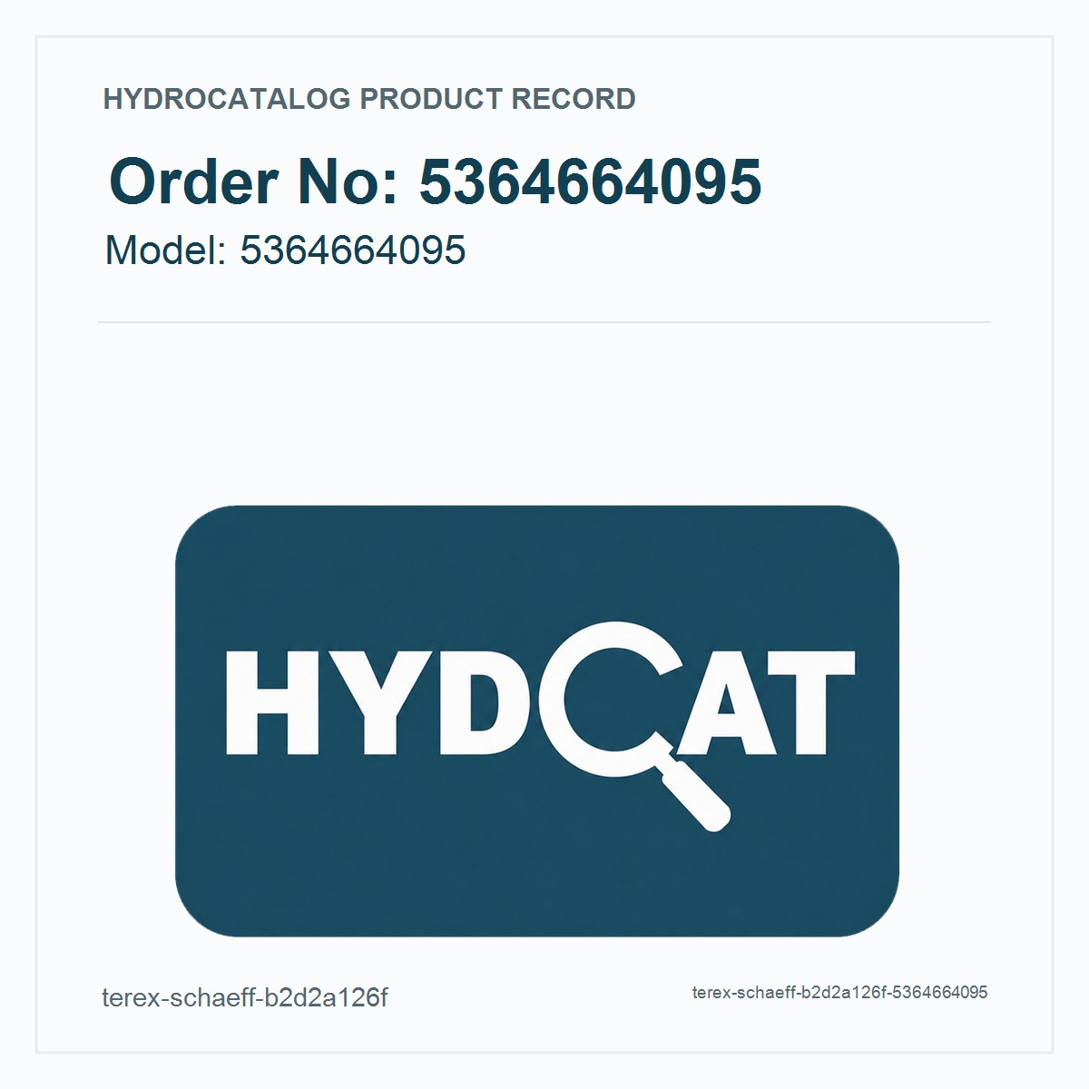 Terex-Schaeff Hydraulic Motor 5364664095