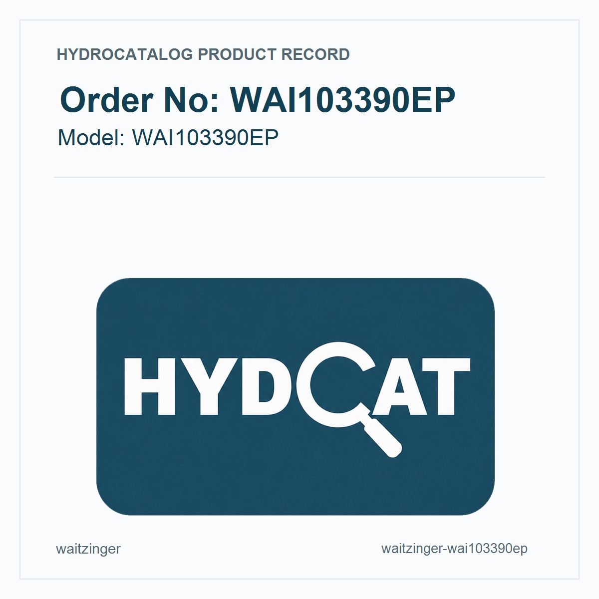 Waitzinger WAI103390EP